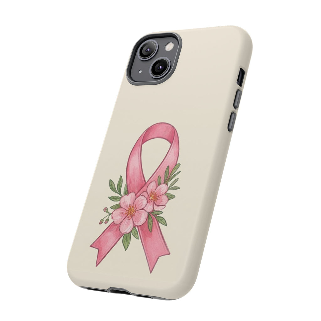 Floral Breast Cancer Awareness Case