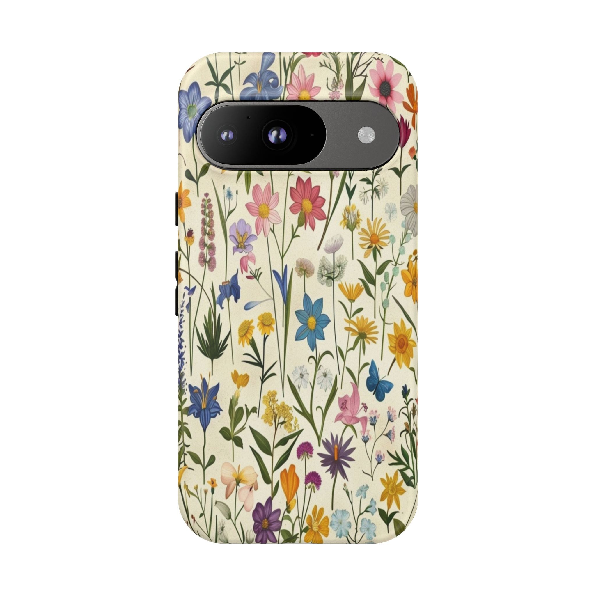 Vibrant Botanical Wildflower Pattern