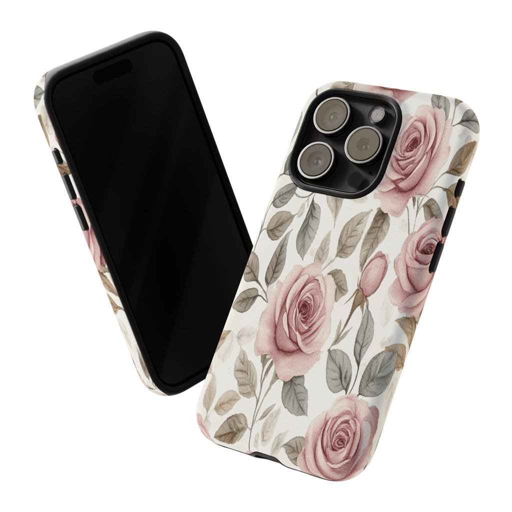Elegant Watercolor Rose Case