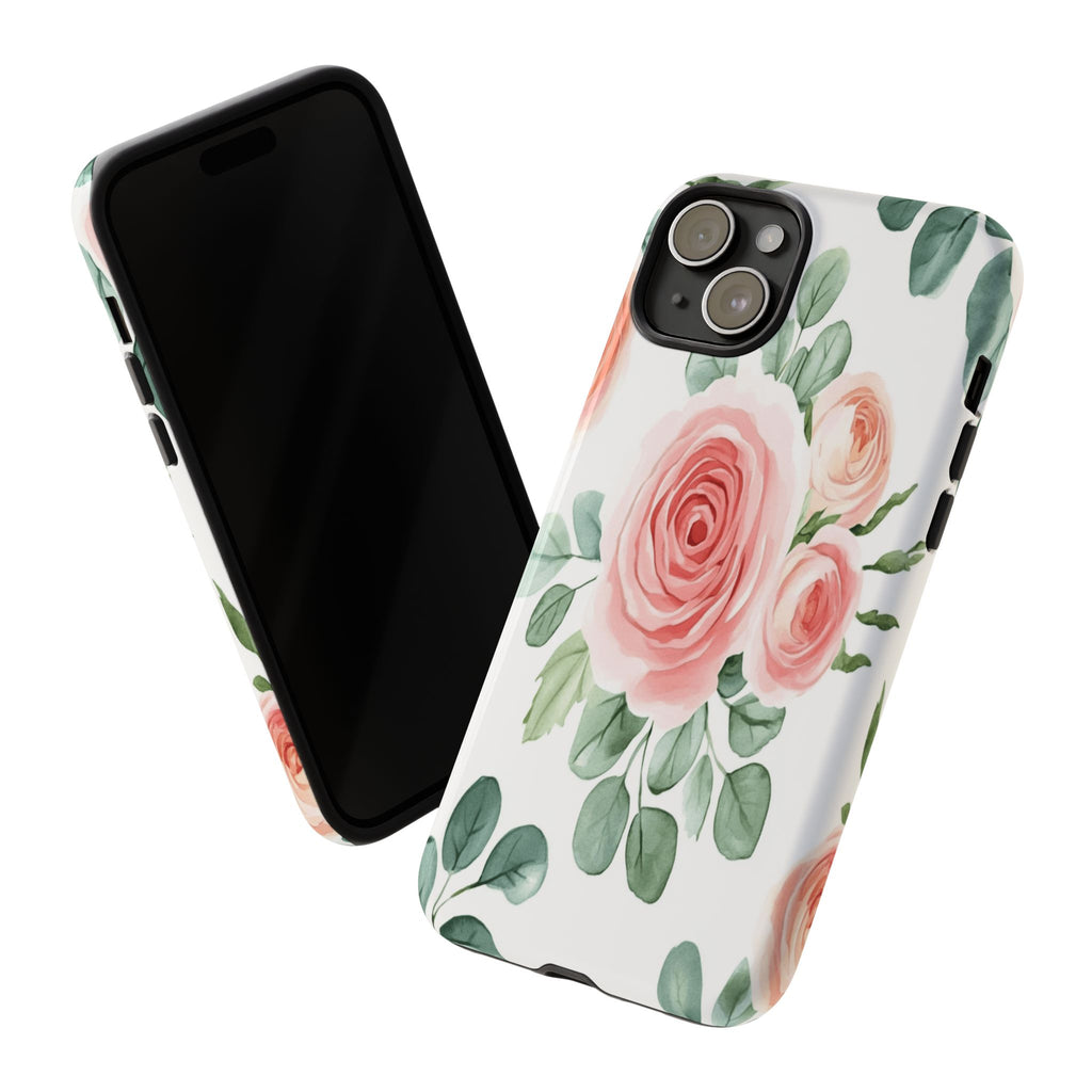 Delicate Watercolor Rose Case