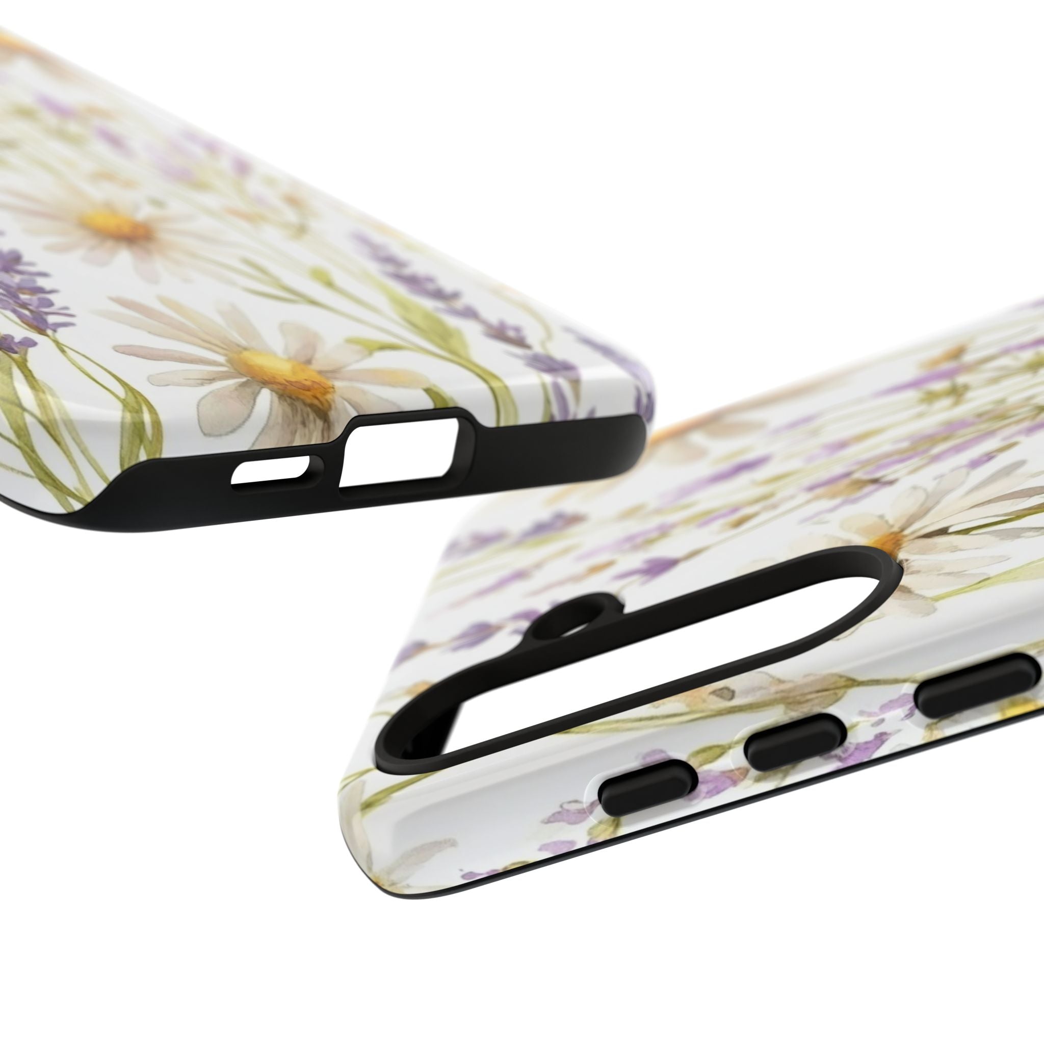 Delicate Watercolor Daisy and Lavender Case