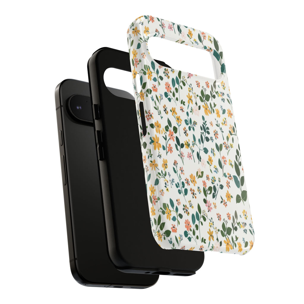 Pastel Leaves and Flowers Case