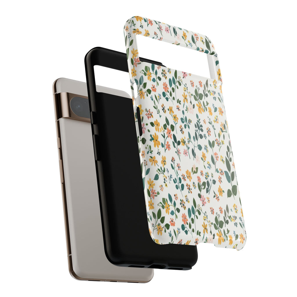 Pastel Leaves and Flowers Case