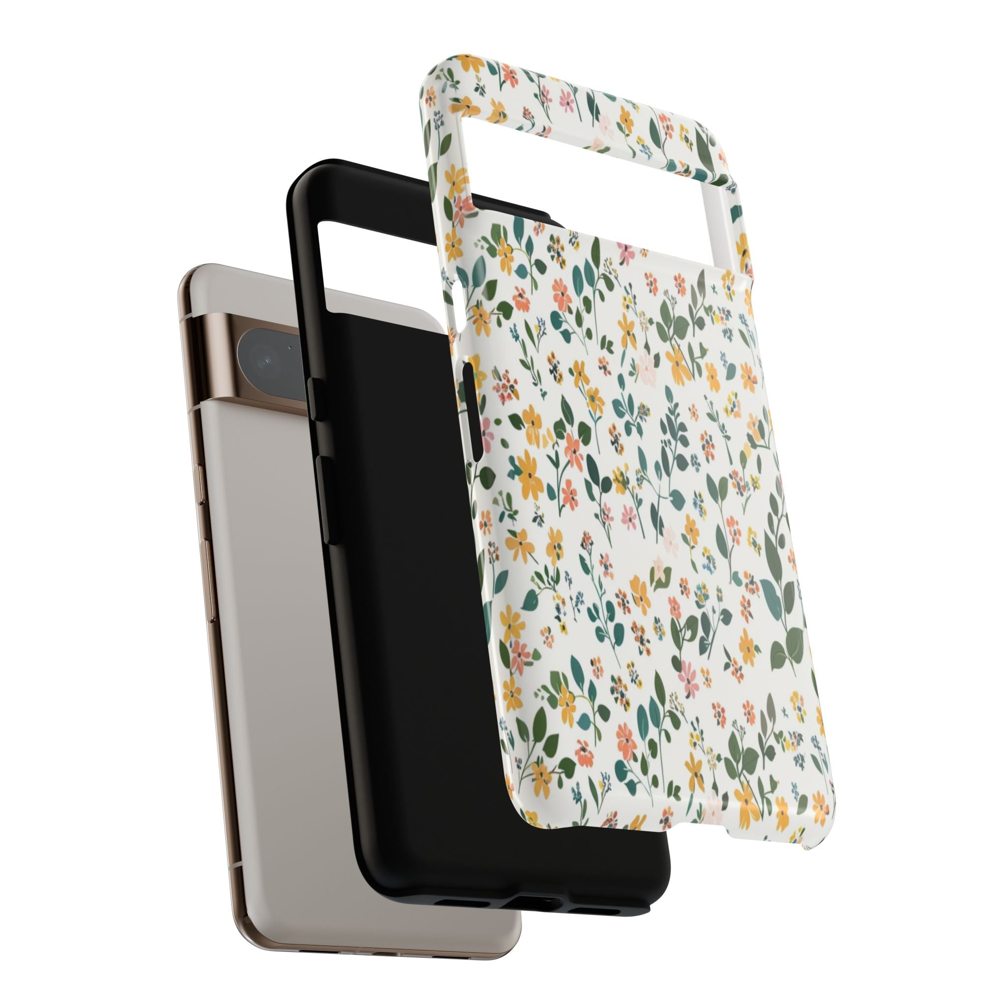Pastel Leaves and Flowers Case