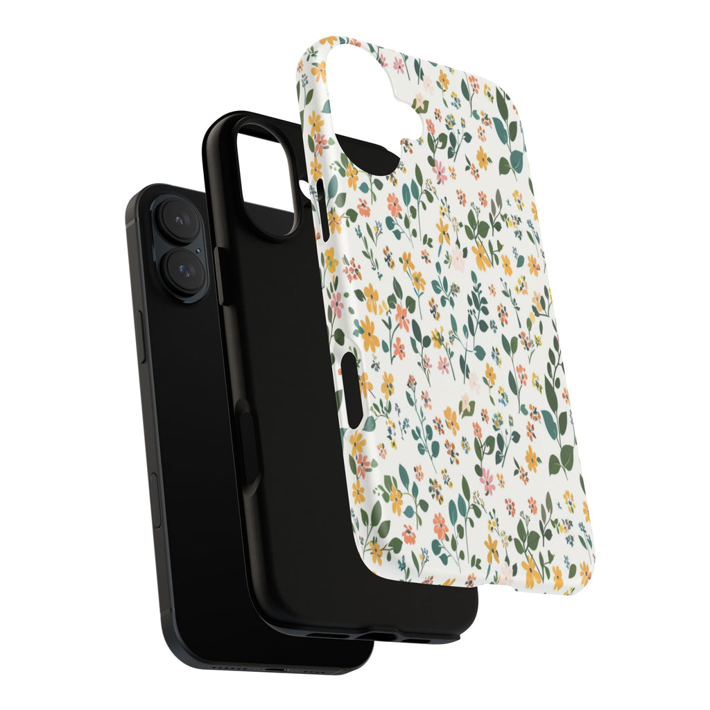 Pastel Leaves and Flowers Case
