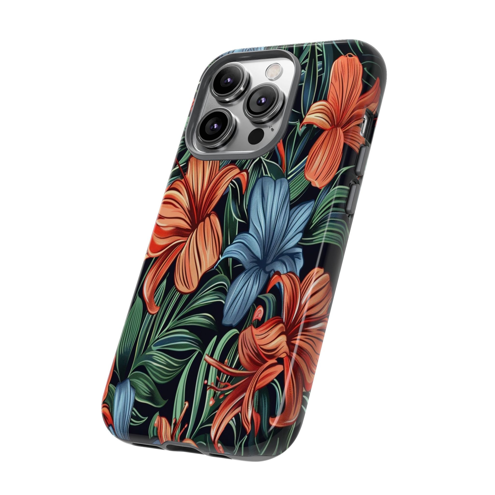 Tropical Red and Blue Case