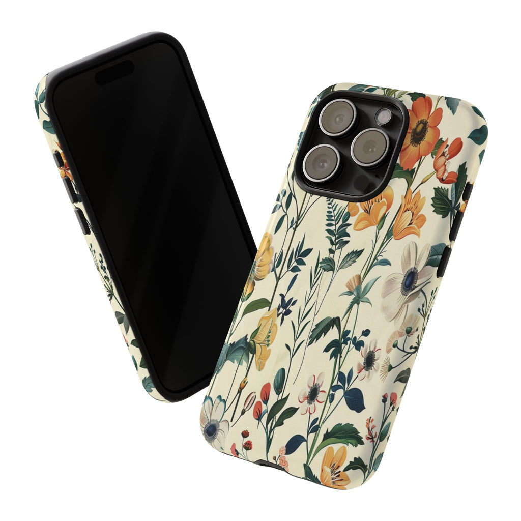 Vintage Botanical Wildflower Seamless Pattern
