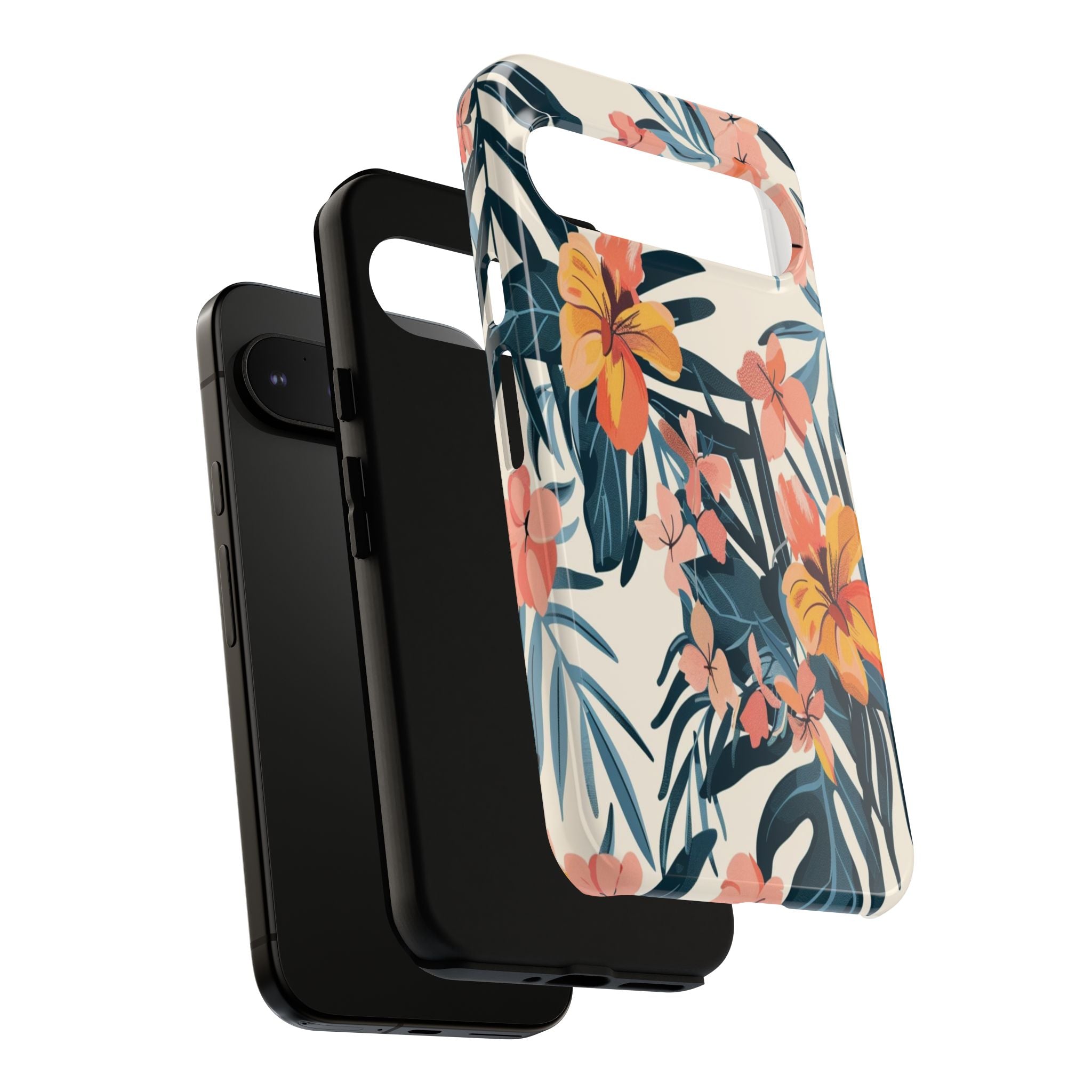 Tropical White and Blue Case