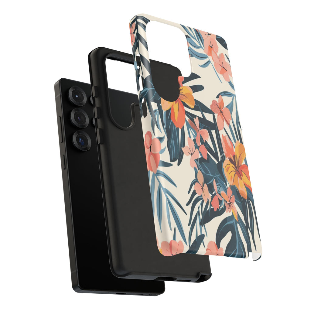 Tropical White and Blue Case