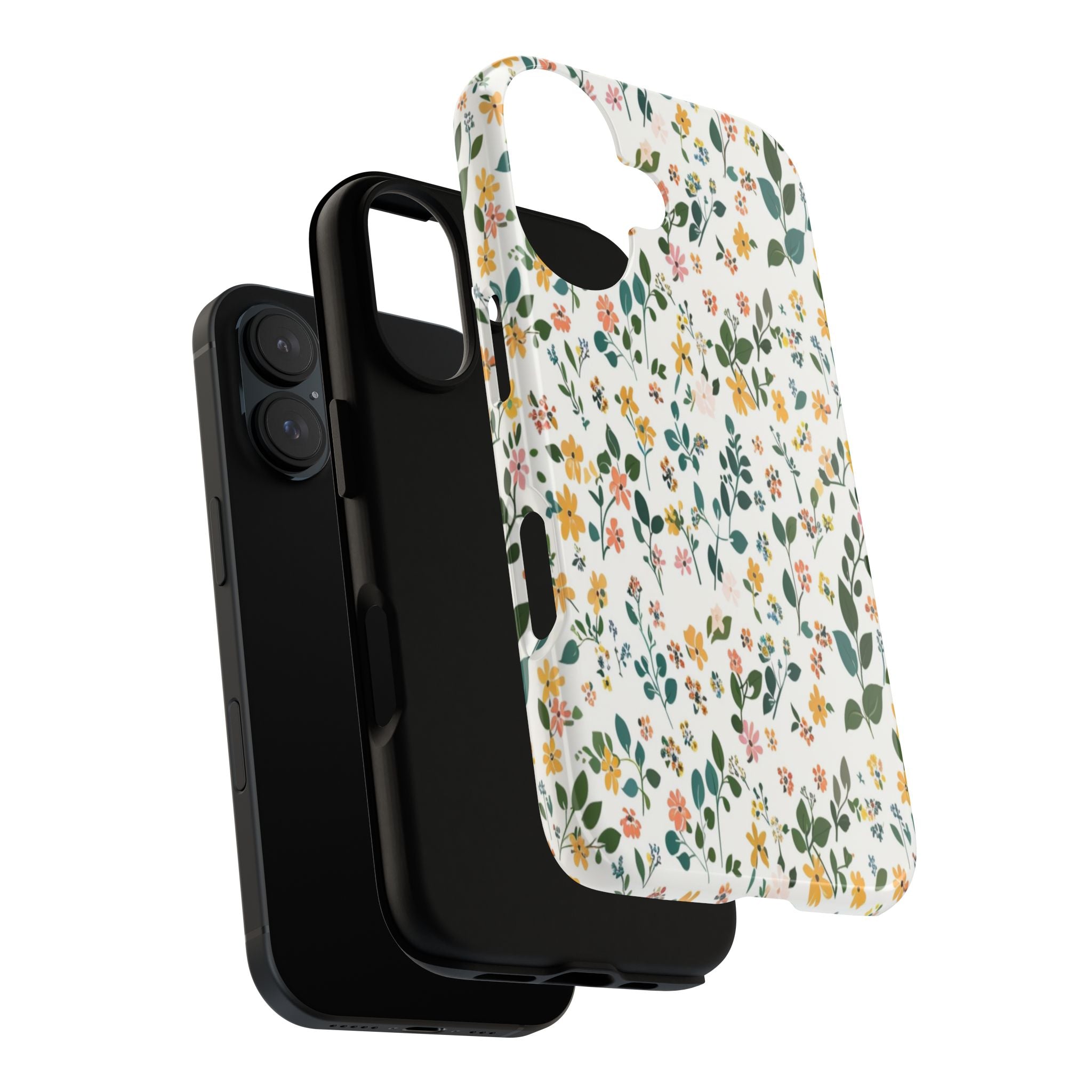Pastel Leaves and Flowers Case