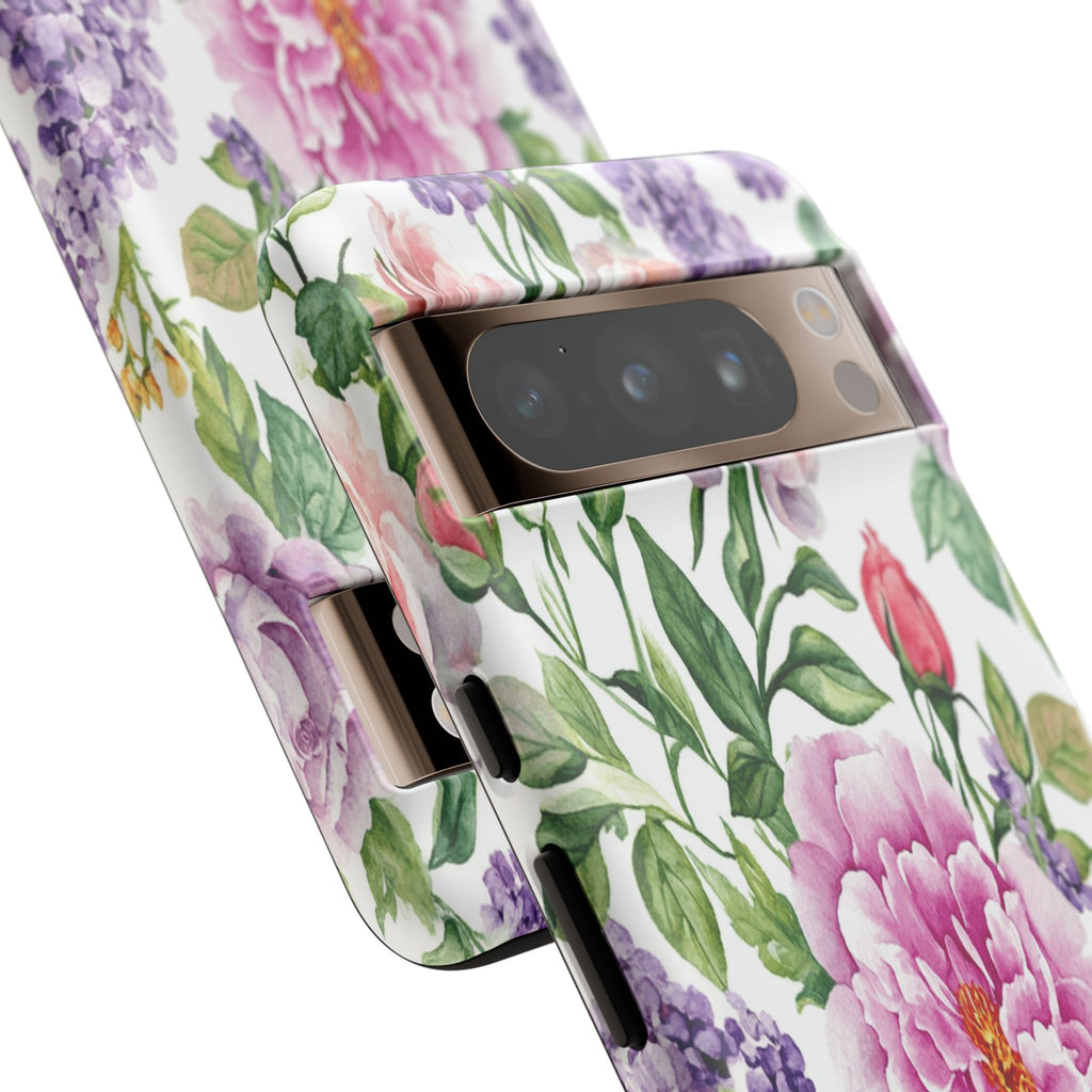 Watercolor Peonies and Lilacs Case