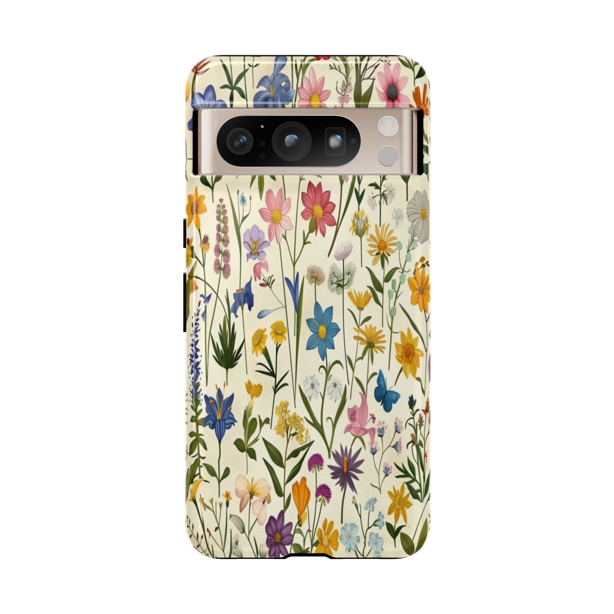 Vibrant Botanical Wildflower Pattern