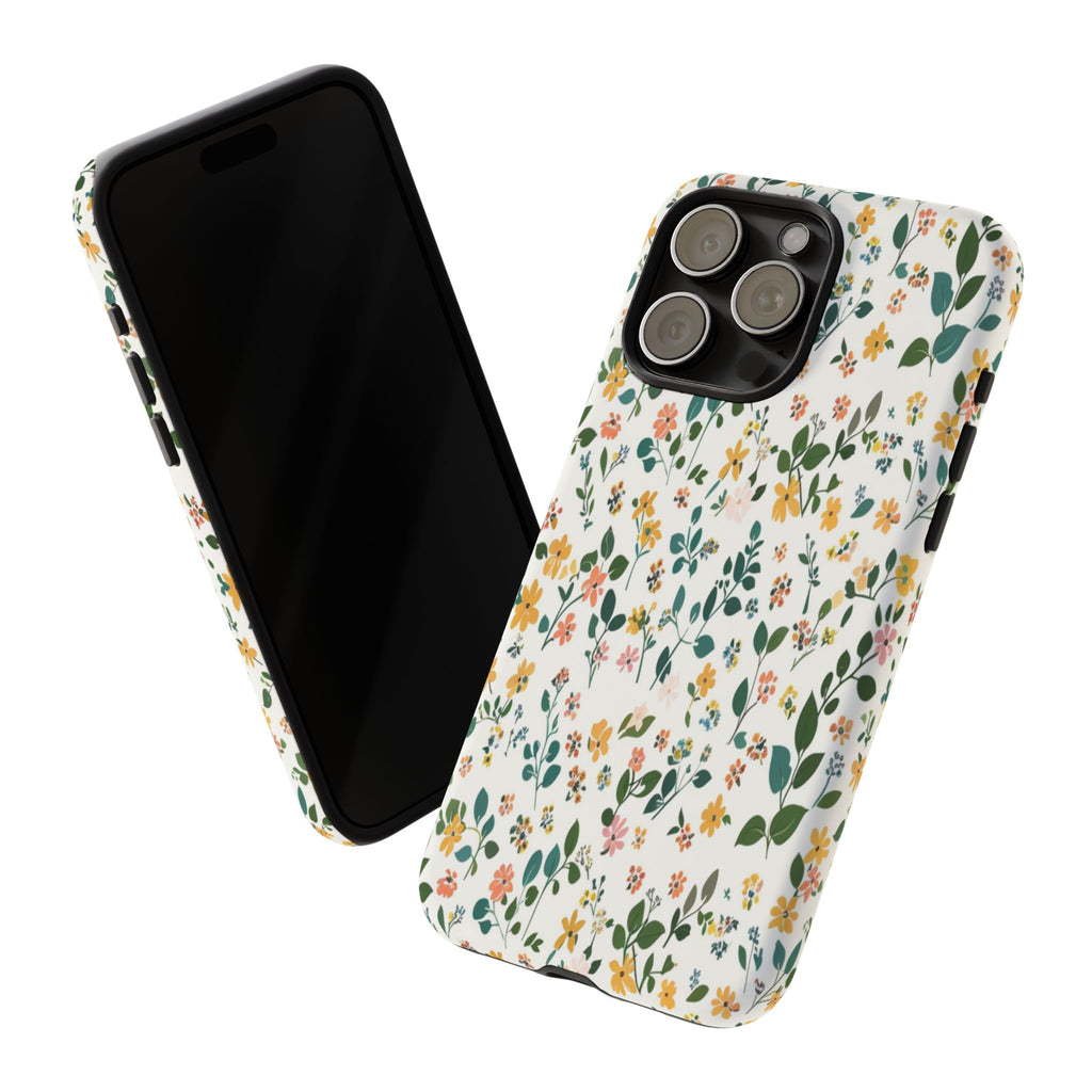 Pastel Leaves and Flowers Case
