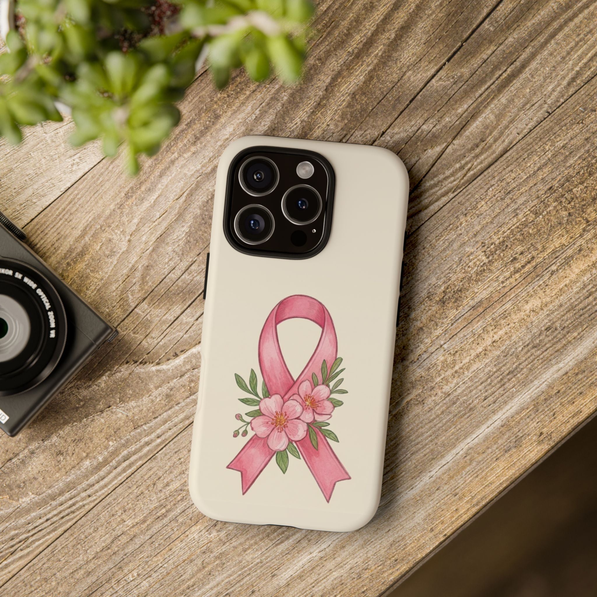 Floral Breast Cancer Awareness Case