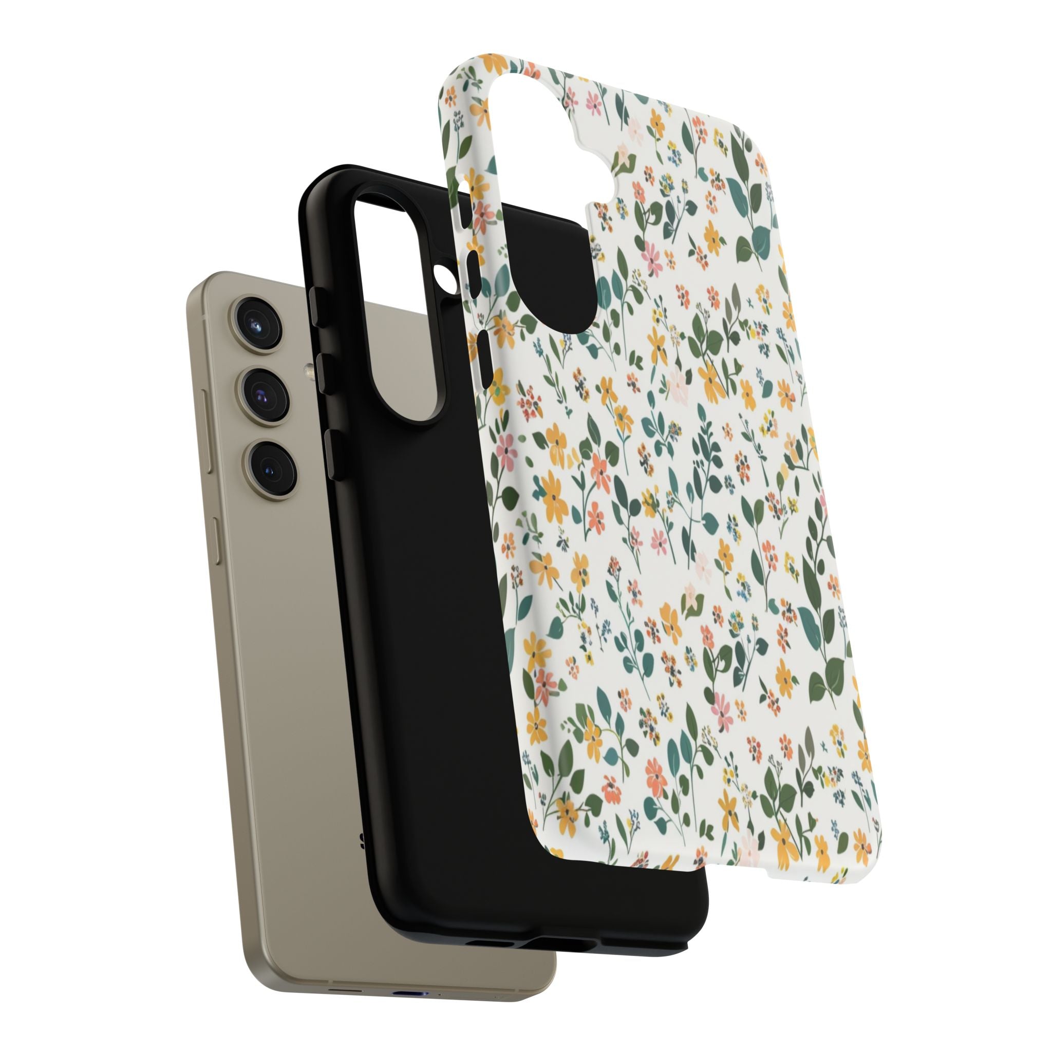 Pastel Leaves and Flowers Case