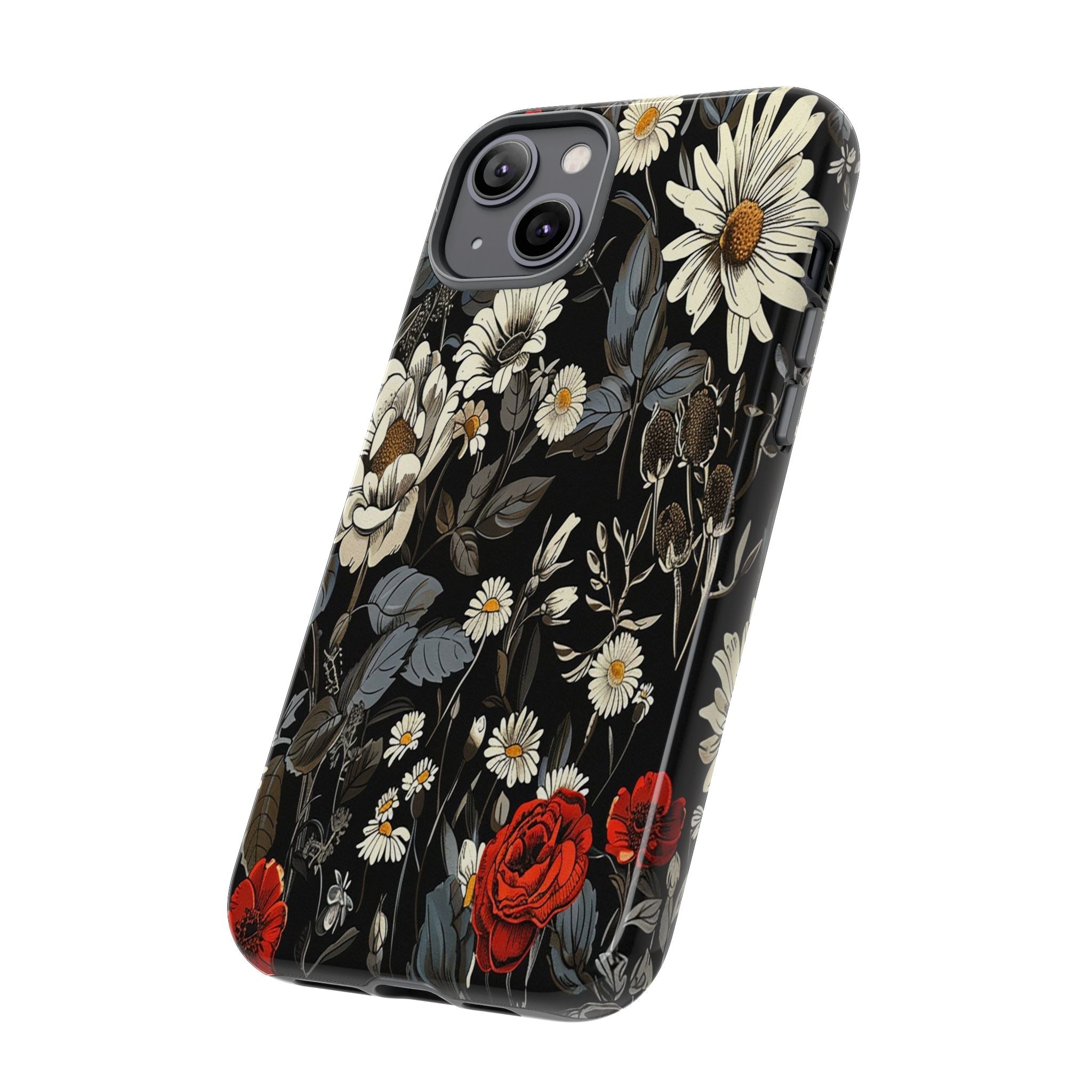 Dark Rose and Daisy Case