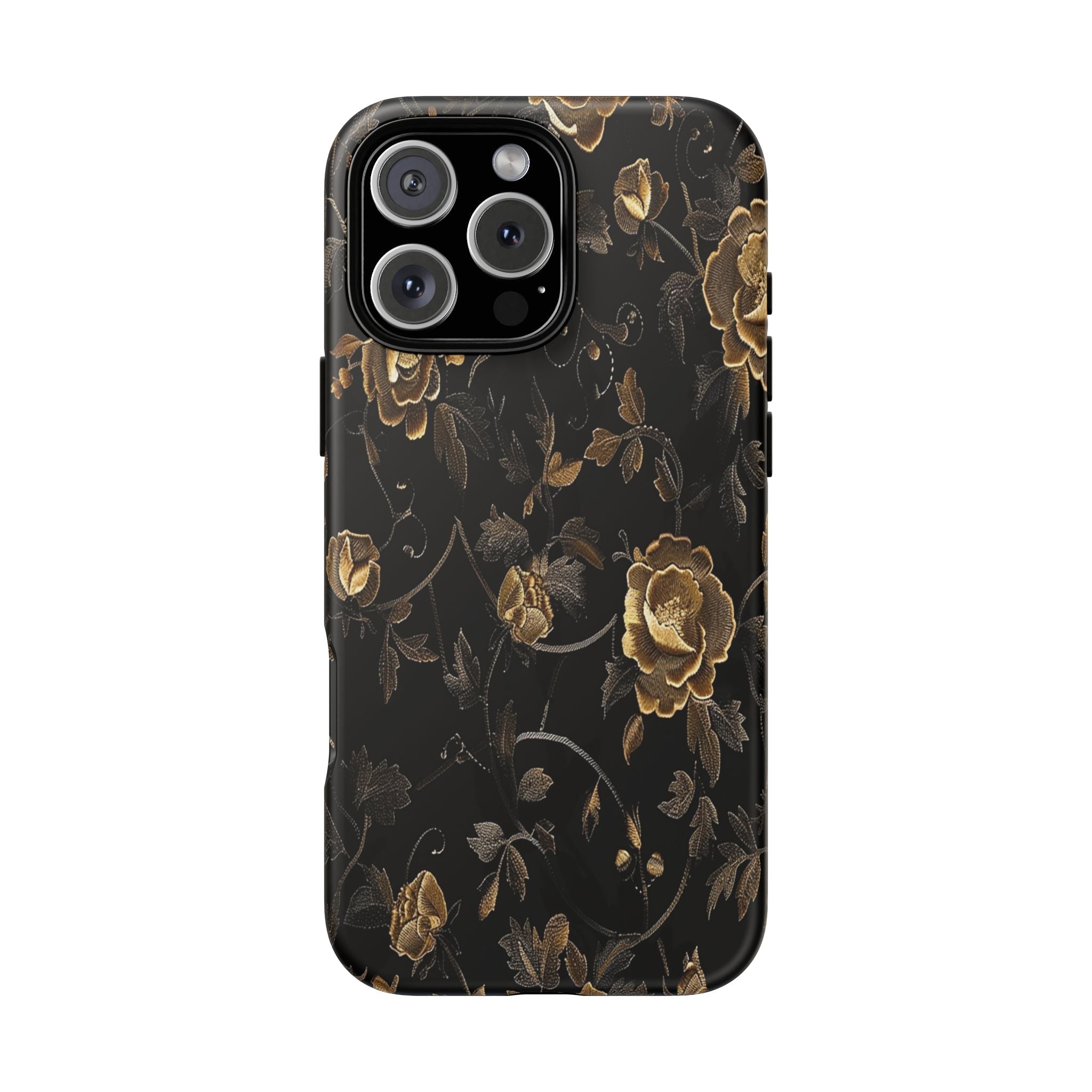 Golden Roses on Black