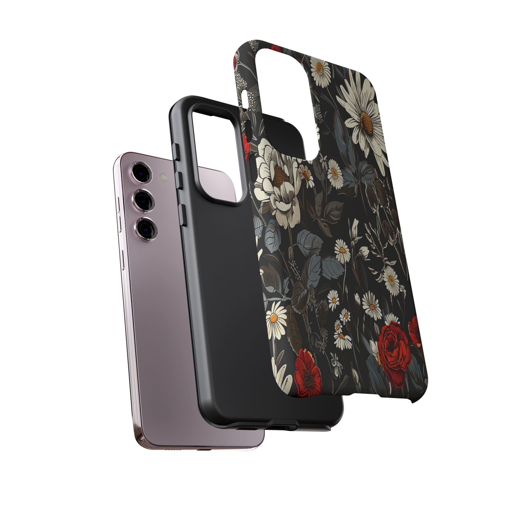Dark Rose and Daisy Case