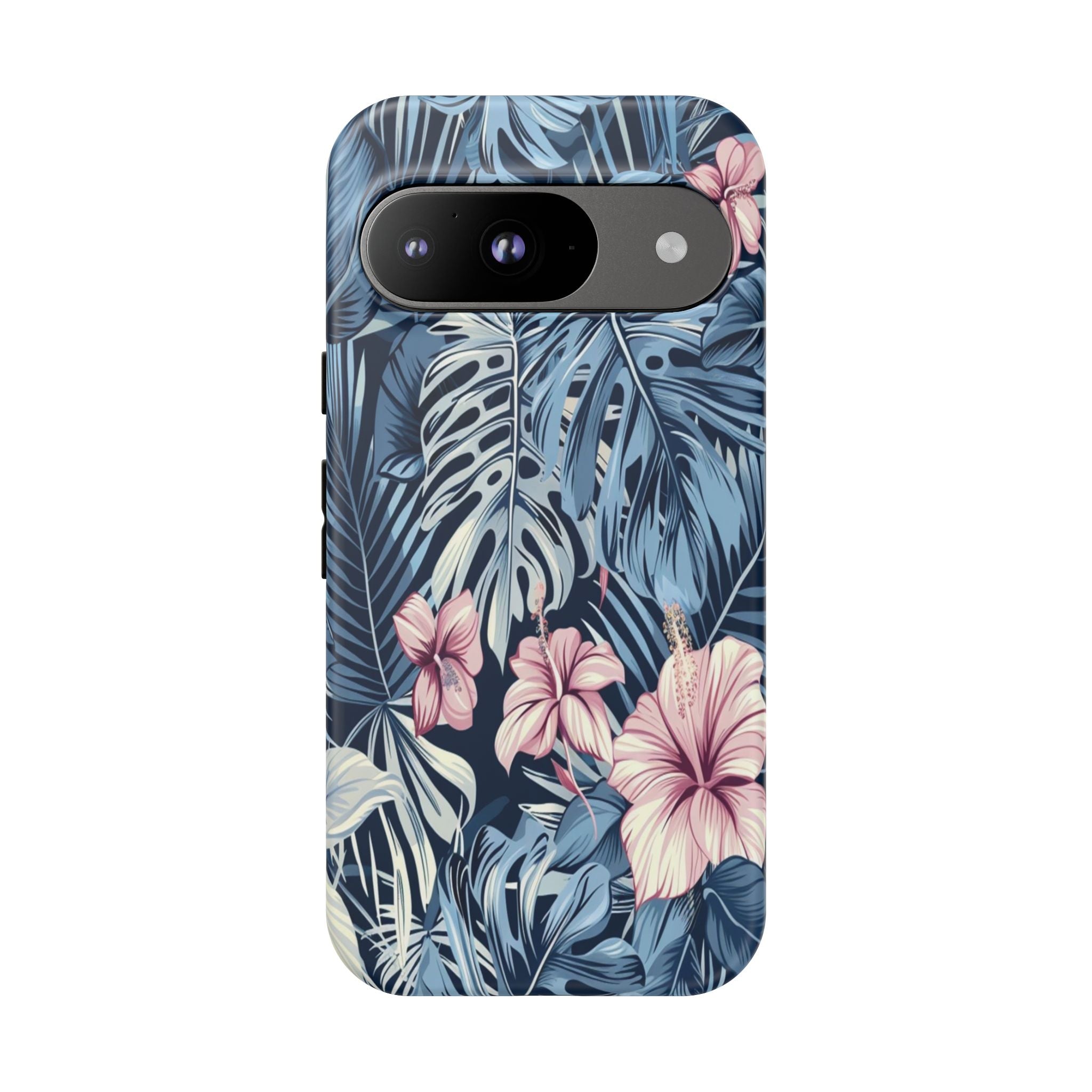 Tropical Hibiscus and Monstera Pattern
