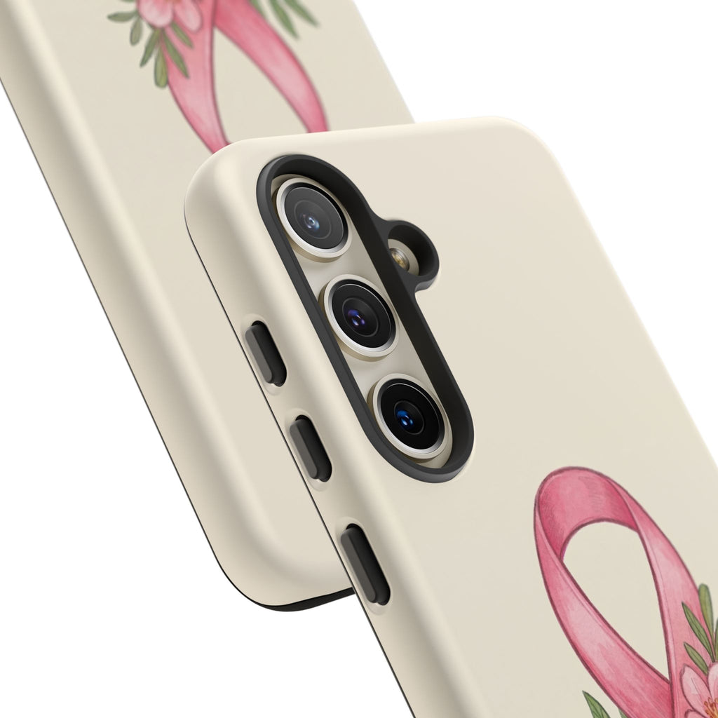 Floral Breast Cancer Awareness Case