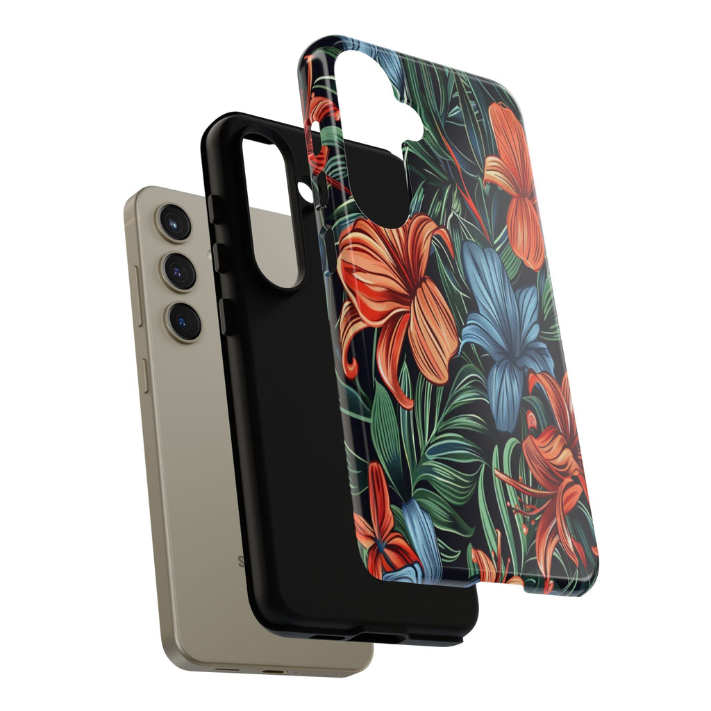 Tropical Red and Blue Case
