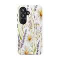 Delicate Watercolor Daisy and Lavender Case