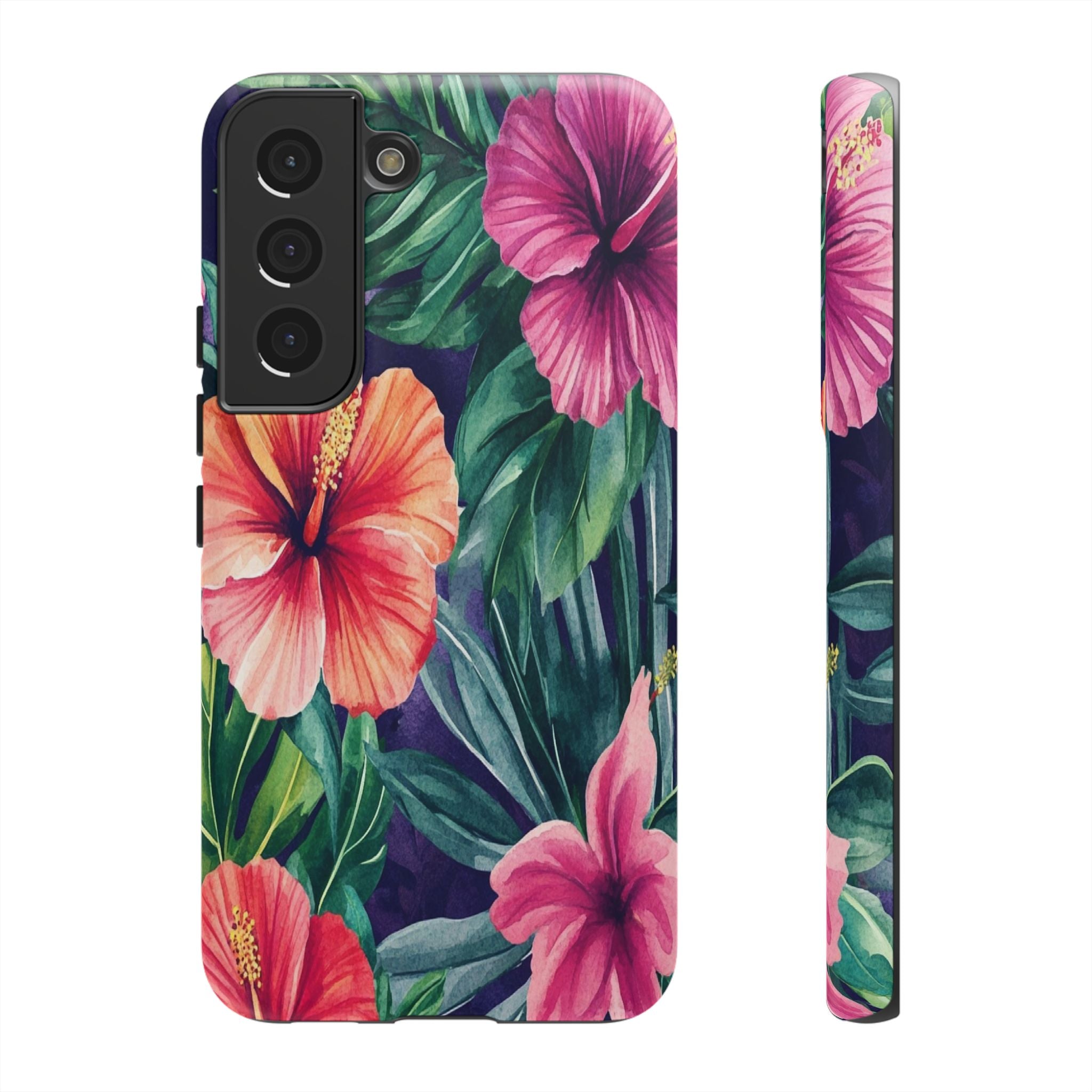 Navy Floral Watercolor