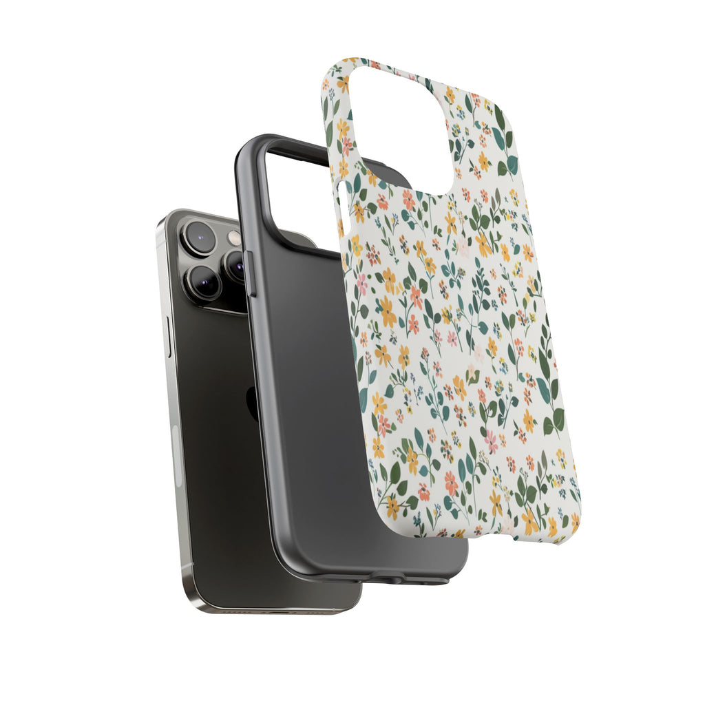 Pastel Leaves and Flowers Case