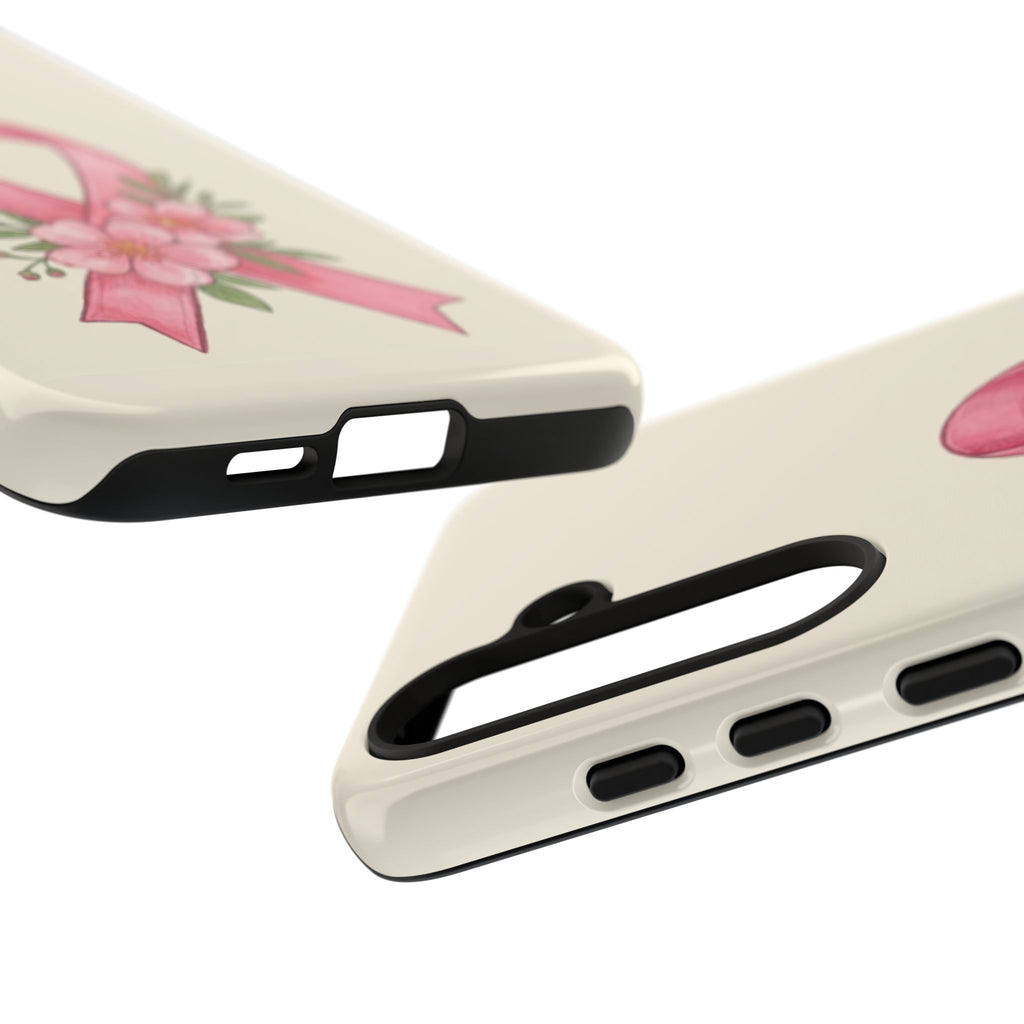 Floral Breast Cancer Awareness Case