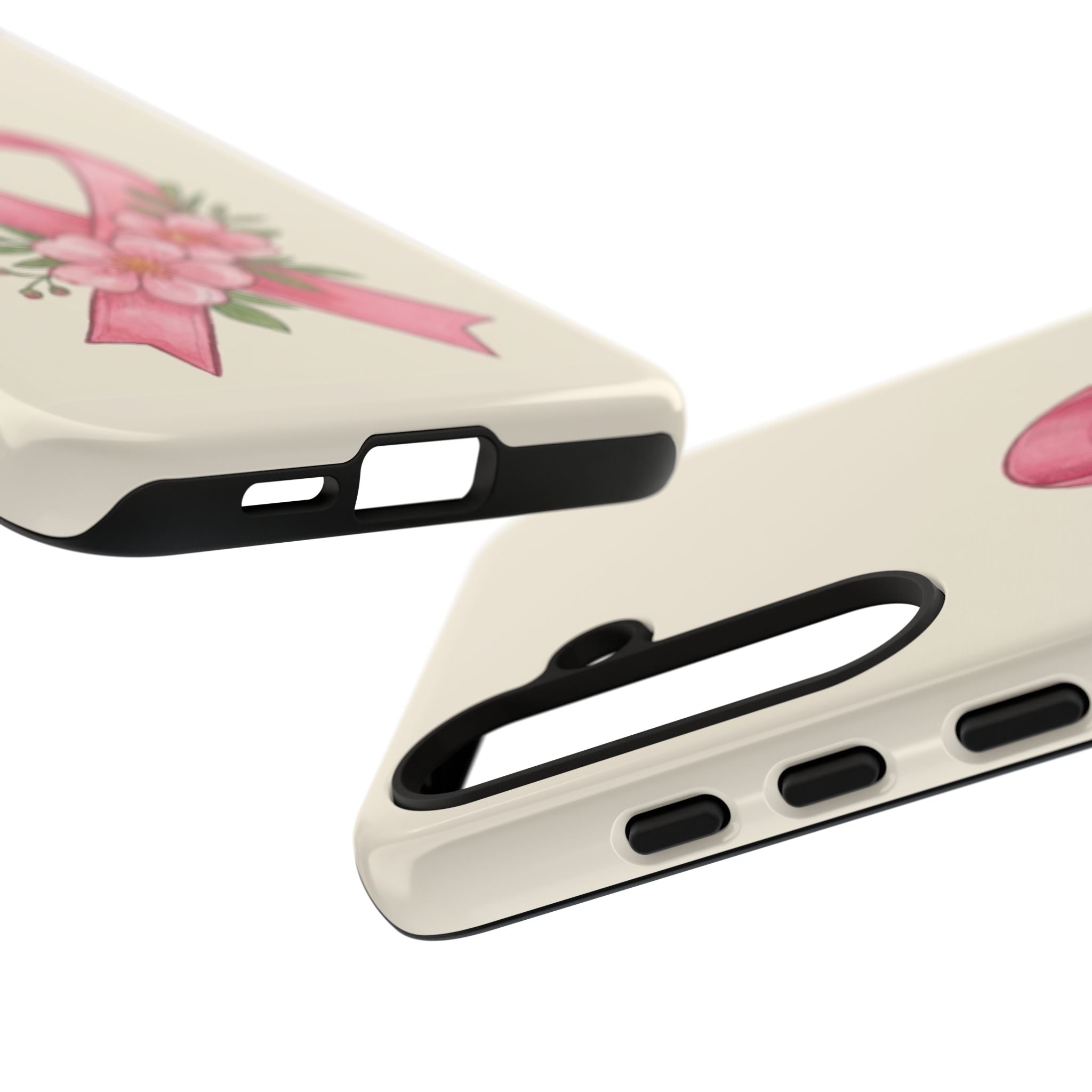 Floral Breast Cancer Awareness Case