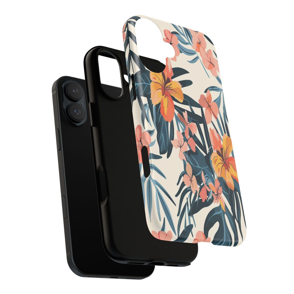 Tropical White and Blue Case