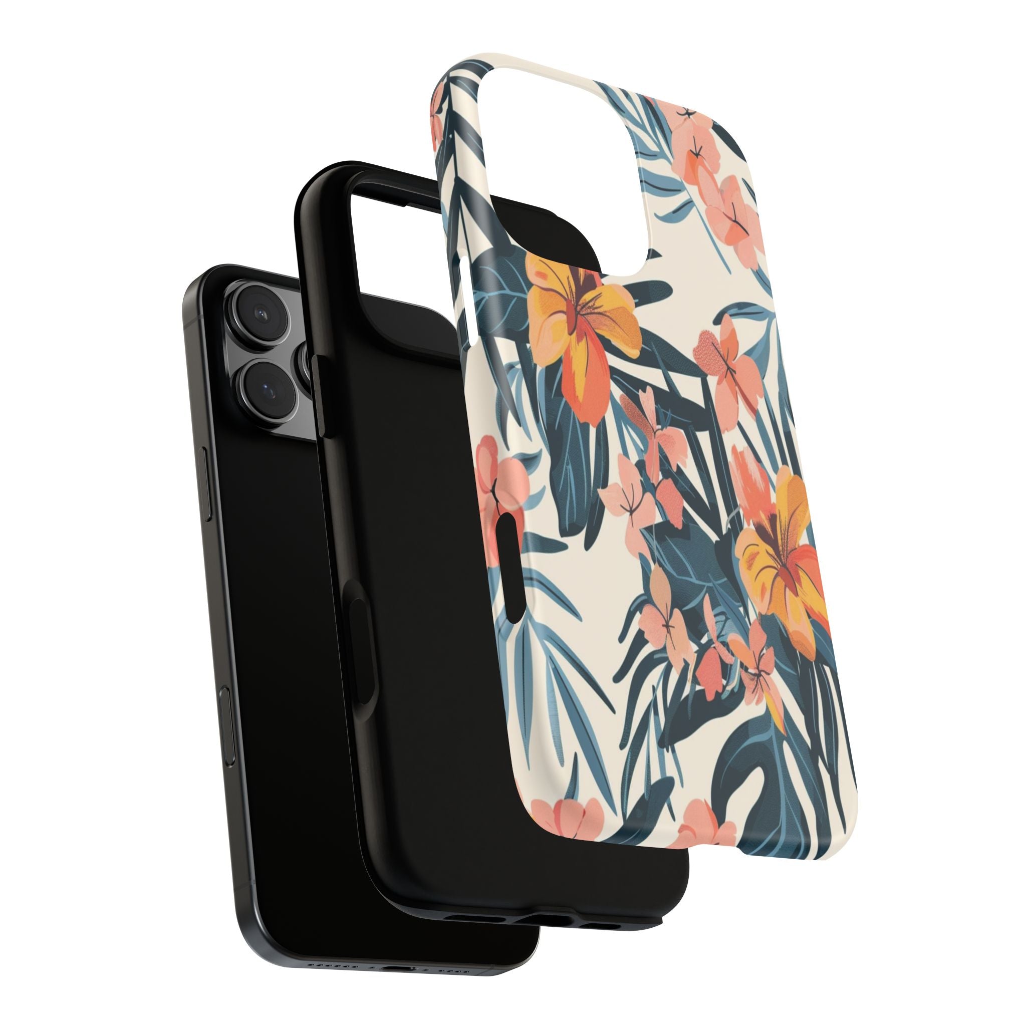 Tropical White and Blue Case