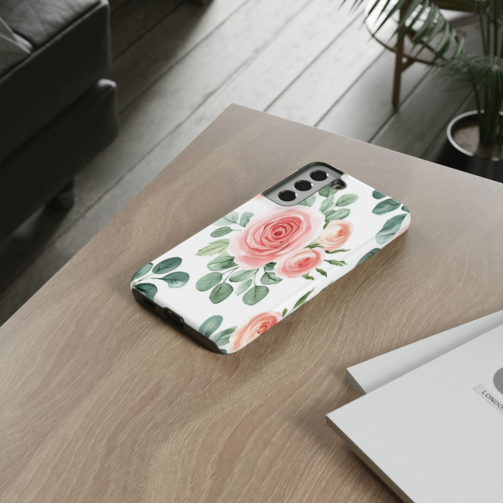 Delicate Watercolor Rose Case