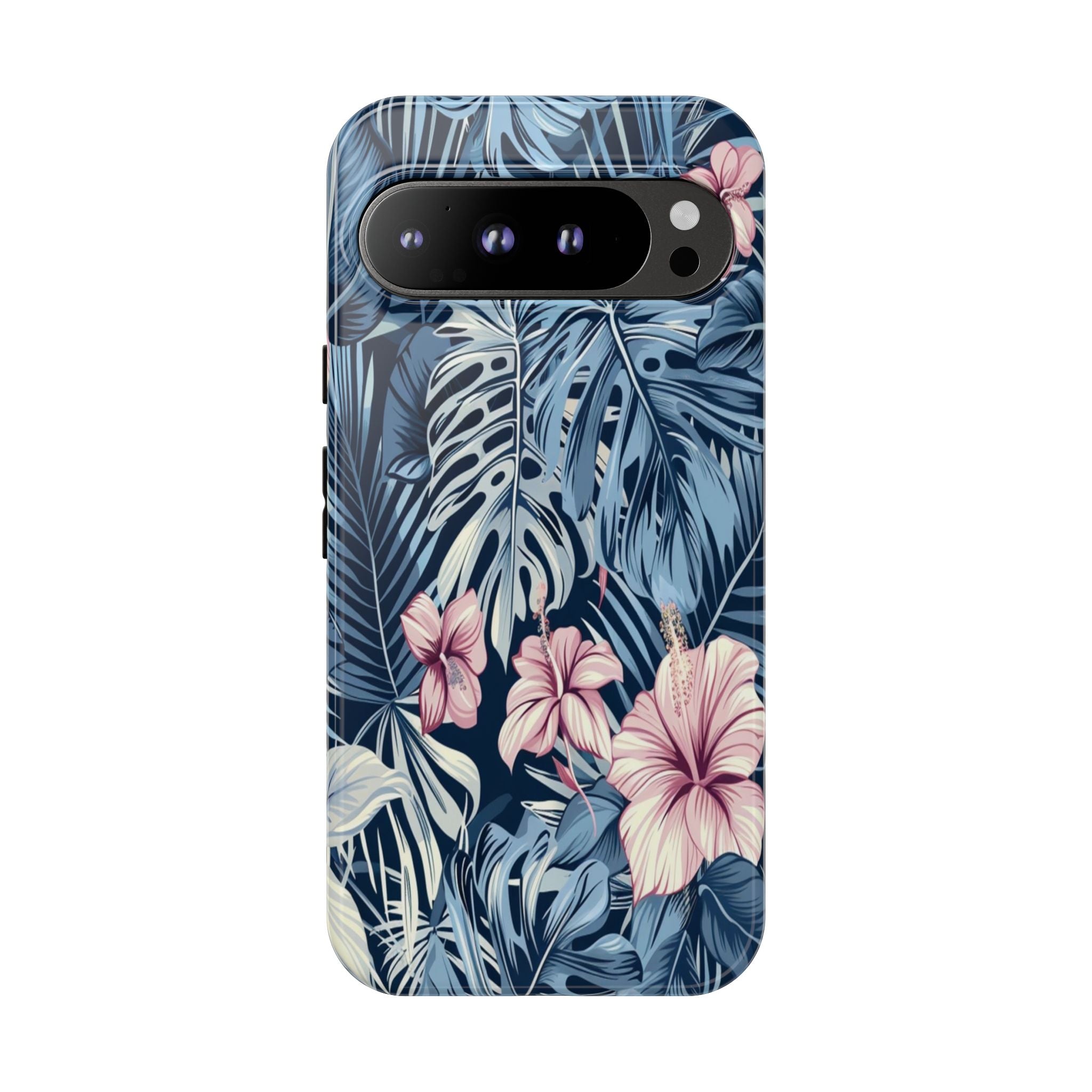 Tropical Hibiscus and Monstera Pattern