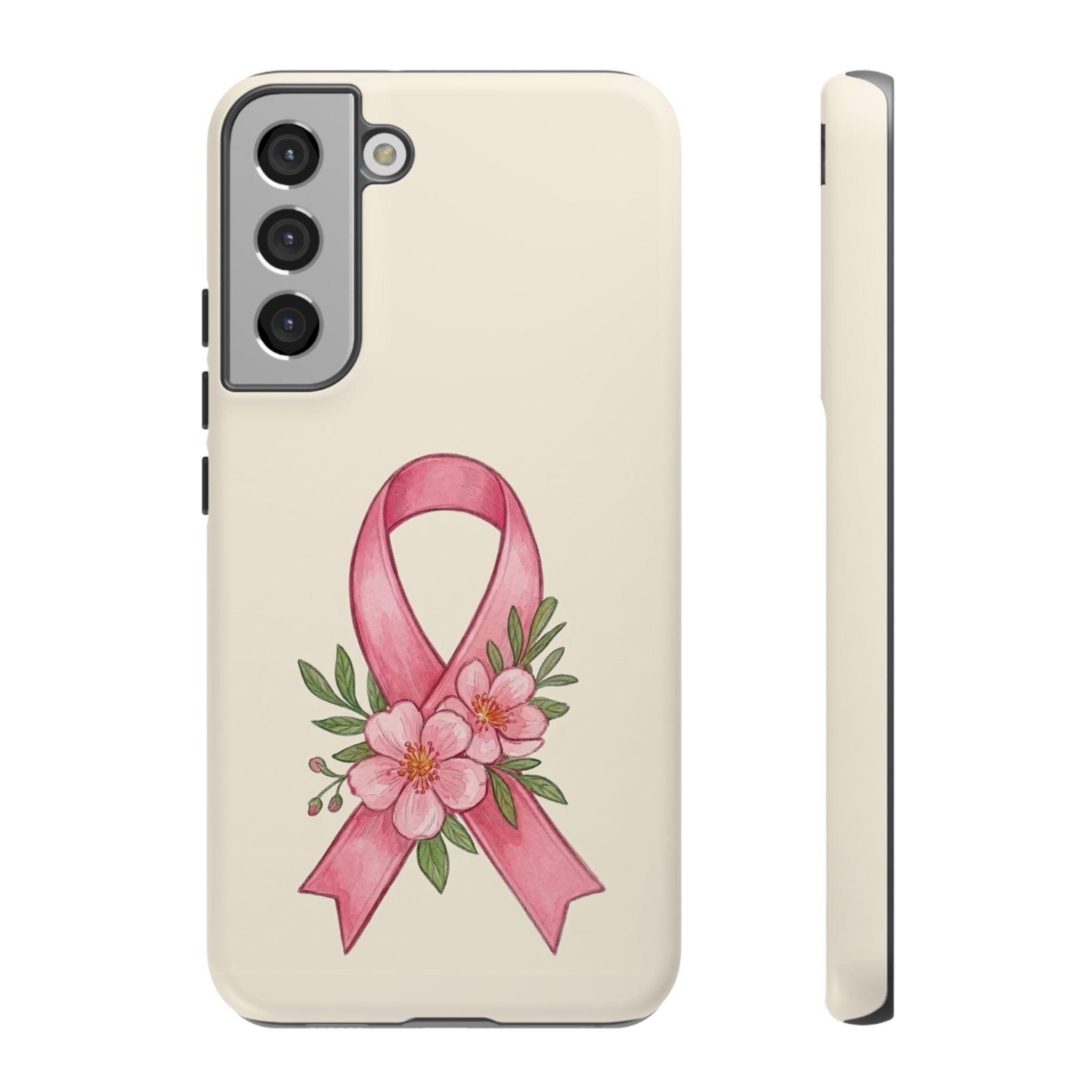 Floral Breast Cancer Awareness Case