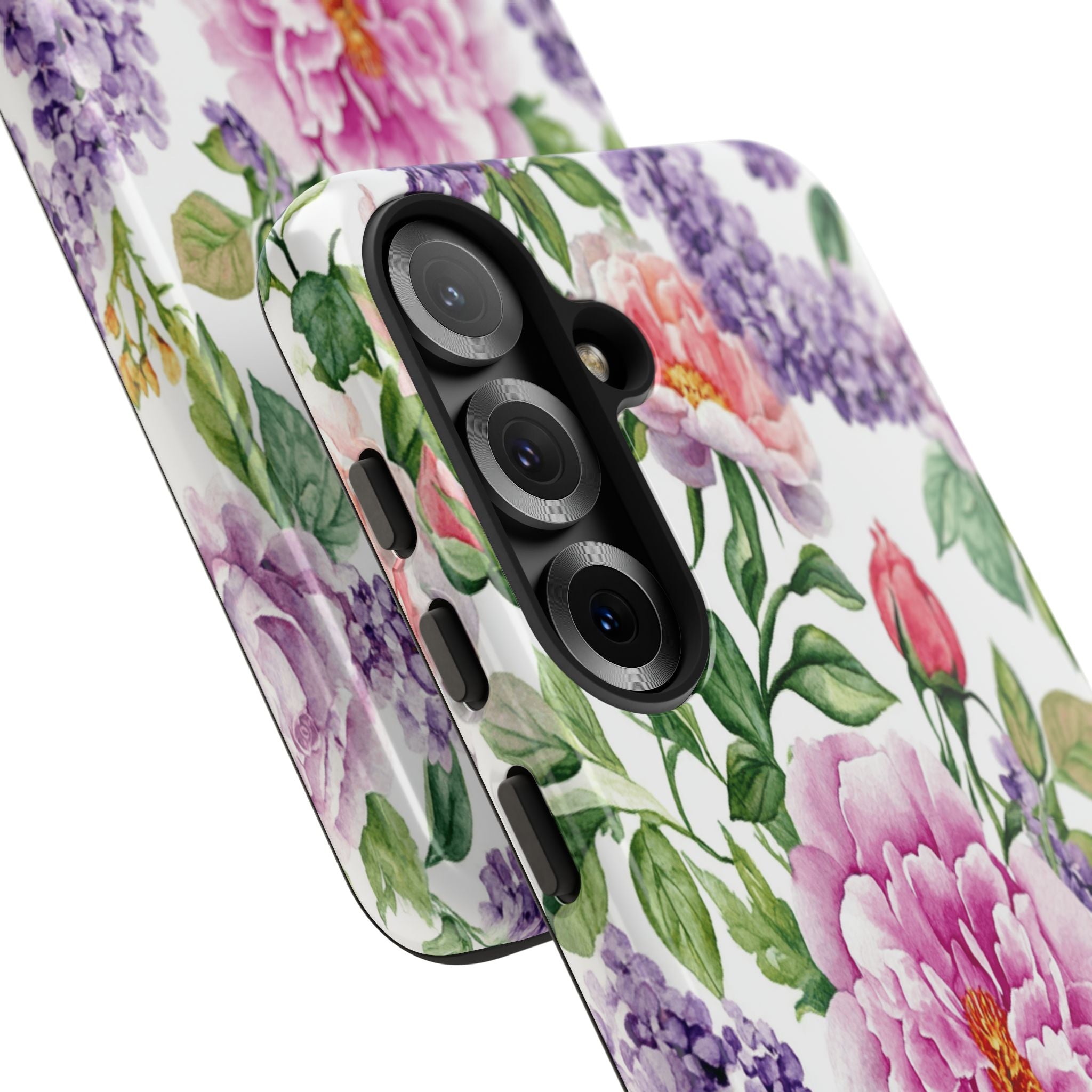 Watercolor Peonies and Lilacs Case