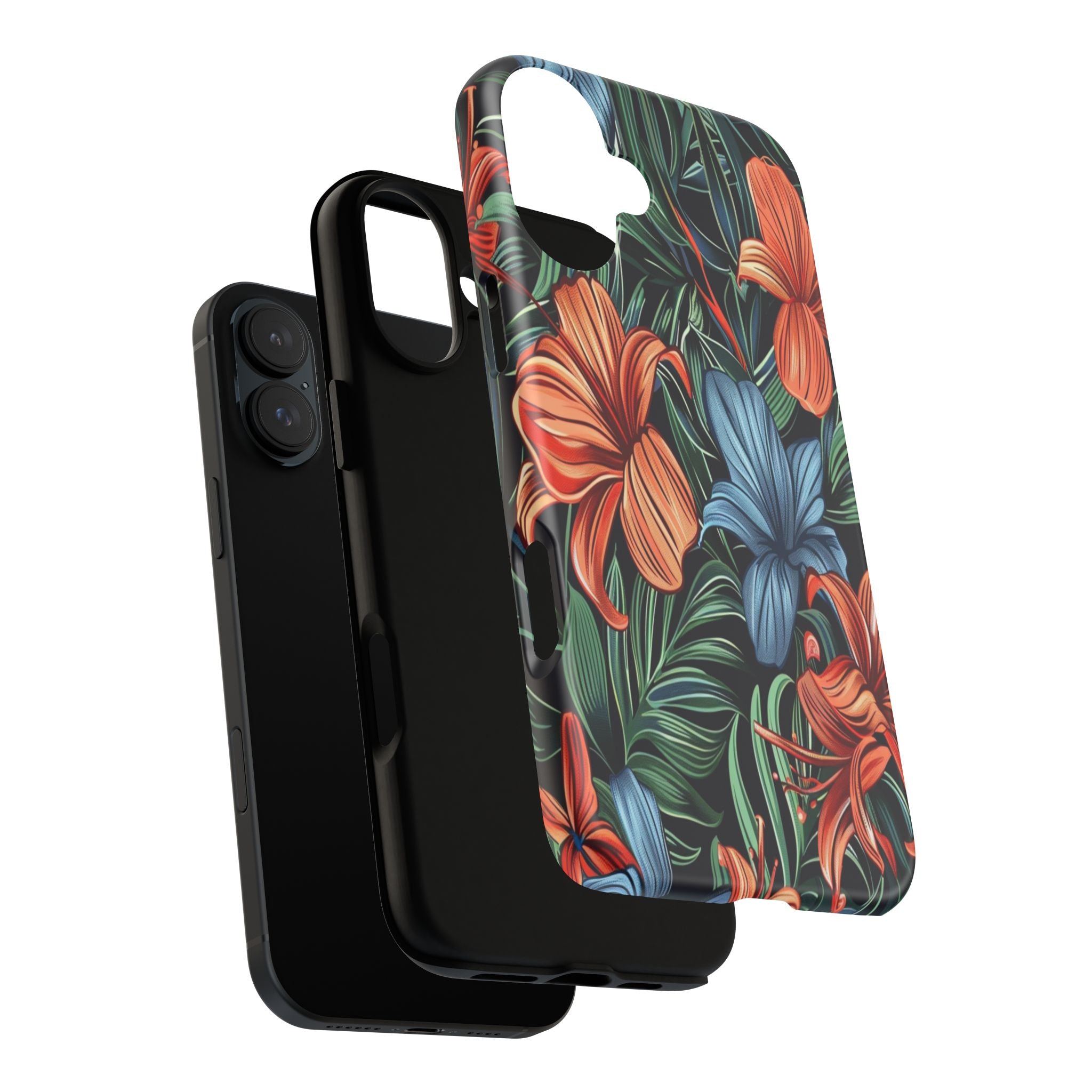 Tropical Red and Blue Case