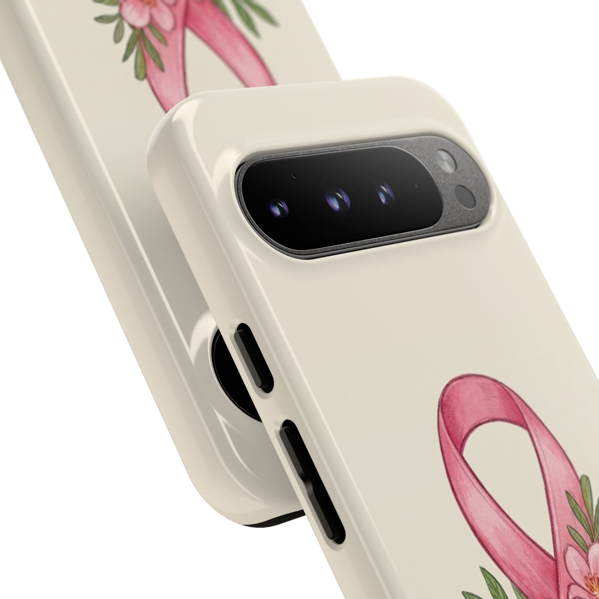 Floral Breast Cancer Awareness Case