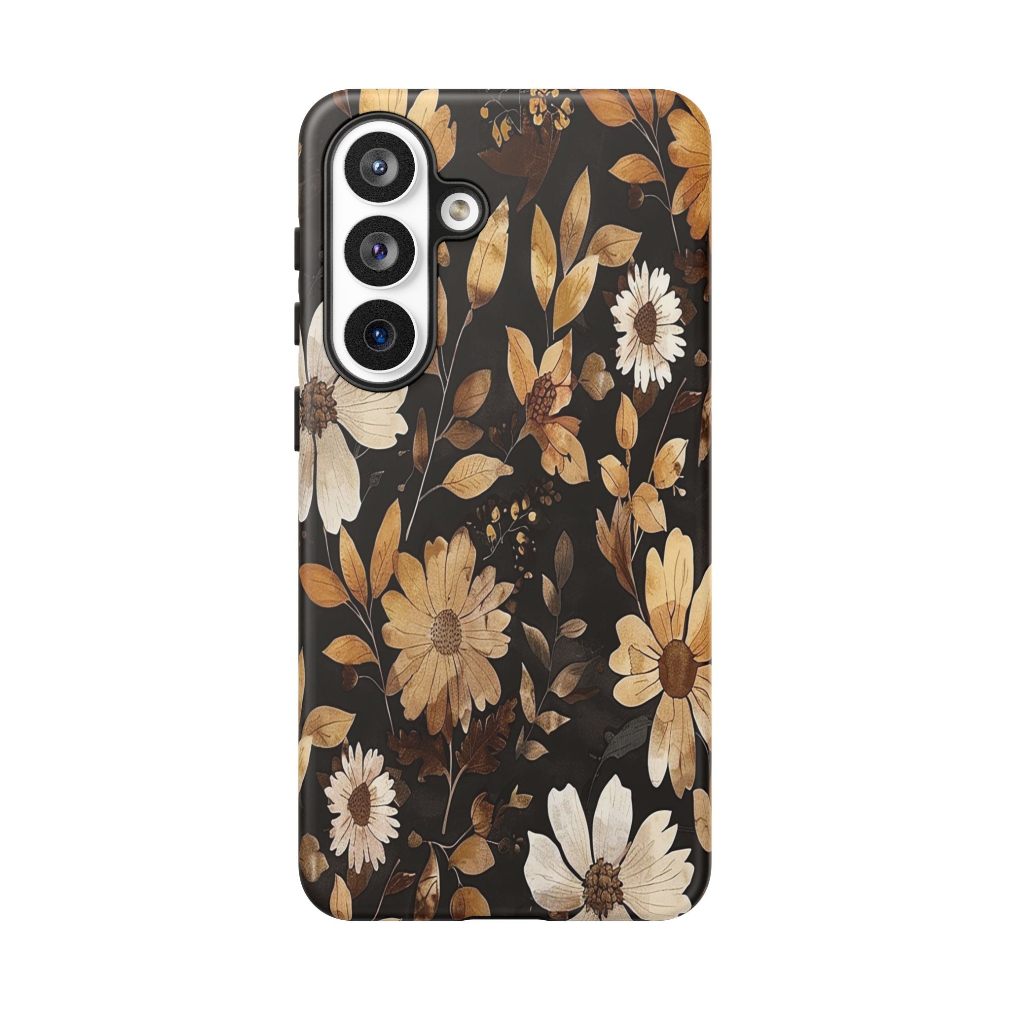 Golden Daisy Botanical on Black