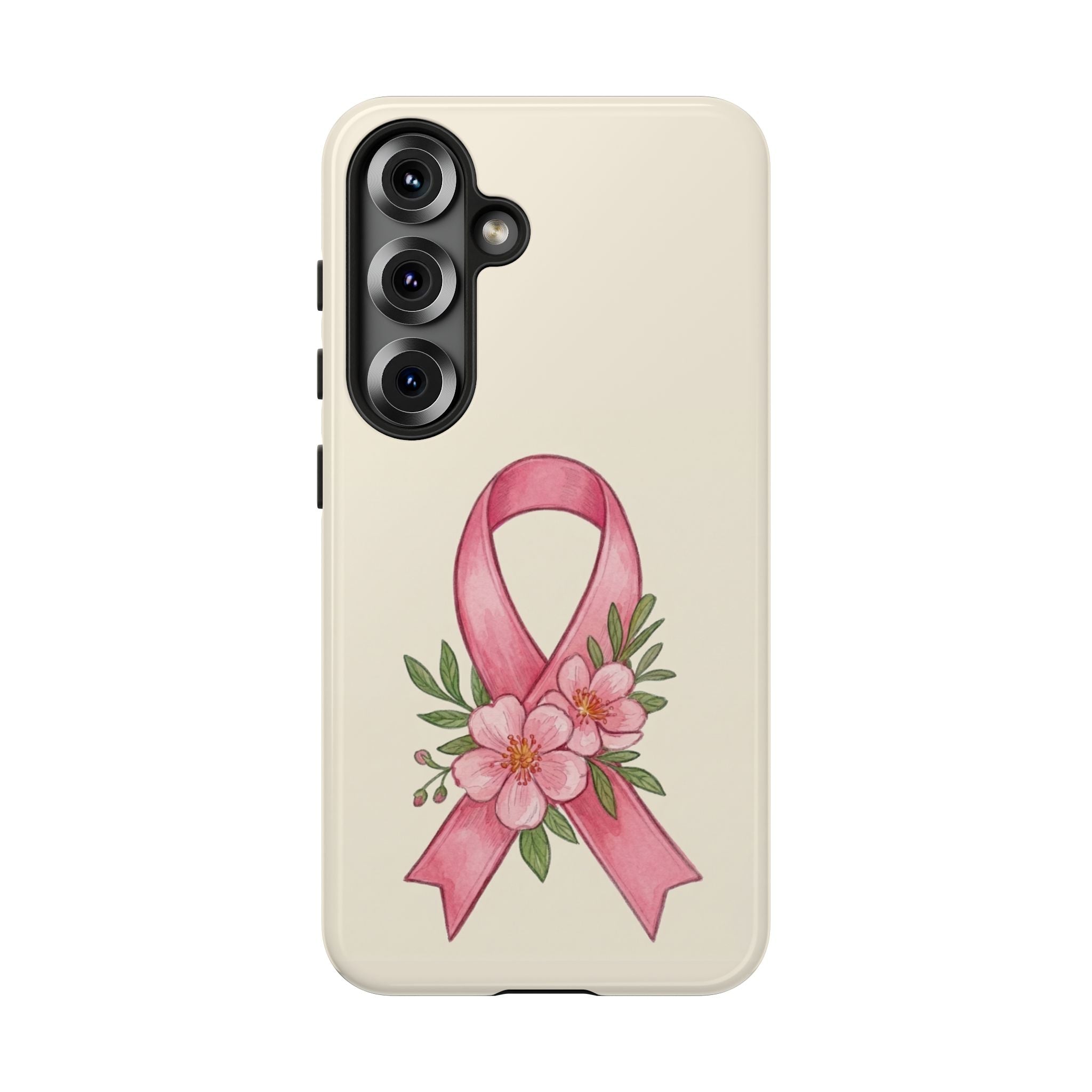 Floral Breast Cancer Awareness Case