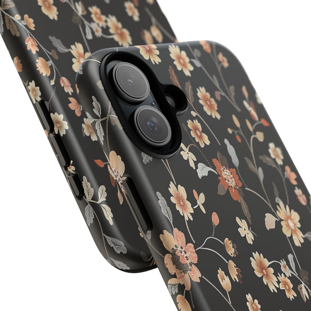 Floral Field on Black Case