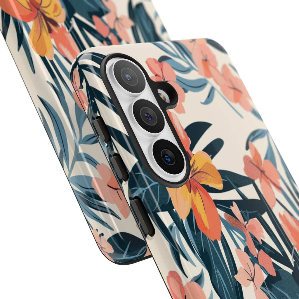 Tropical White and Blue Case