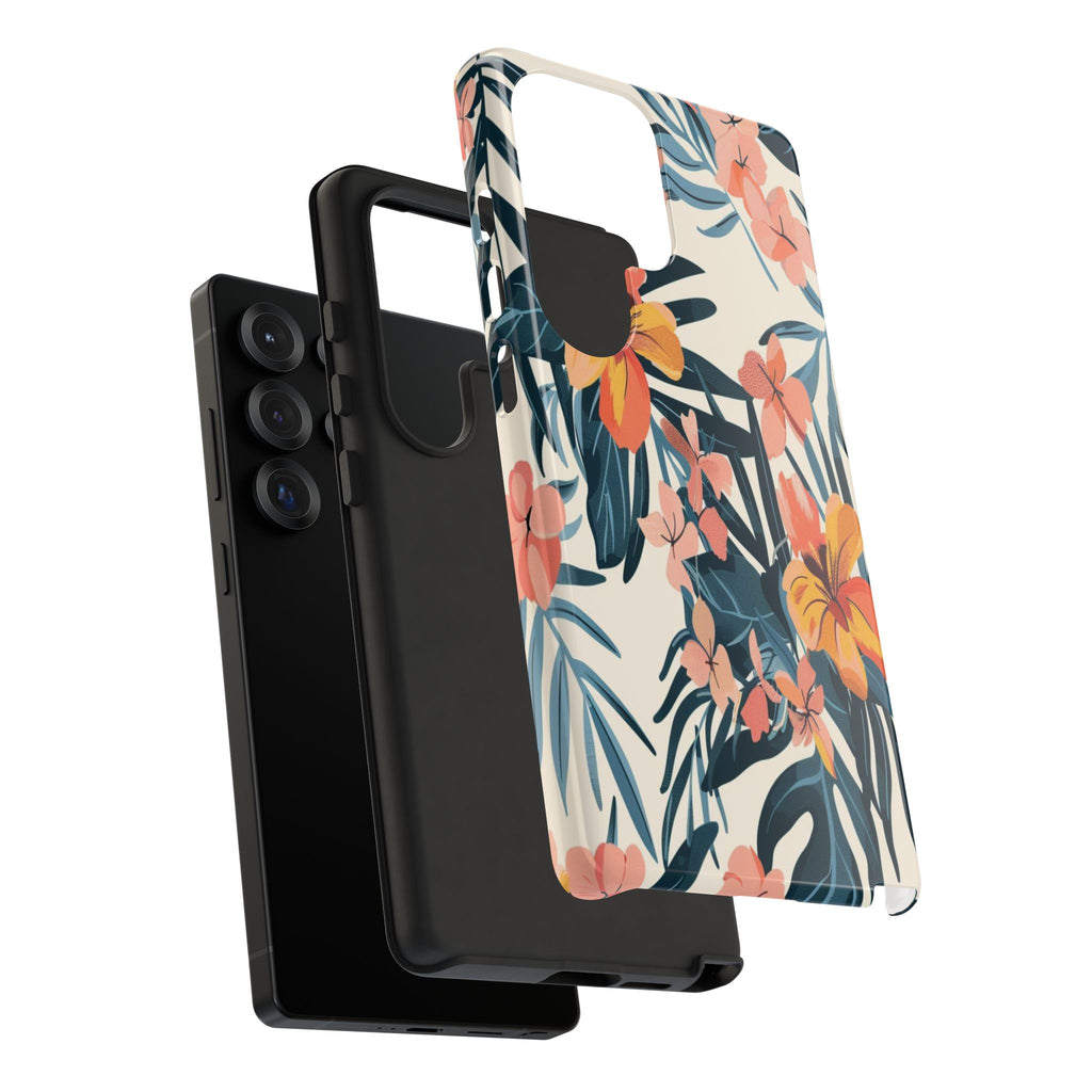Tropical White and Blue Case