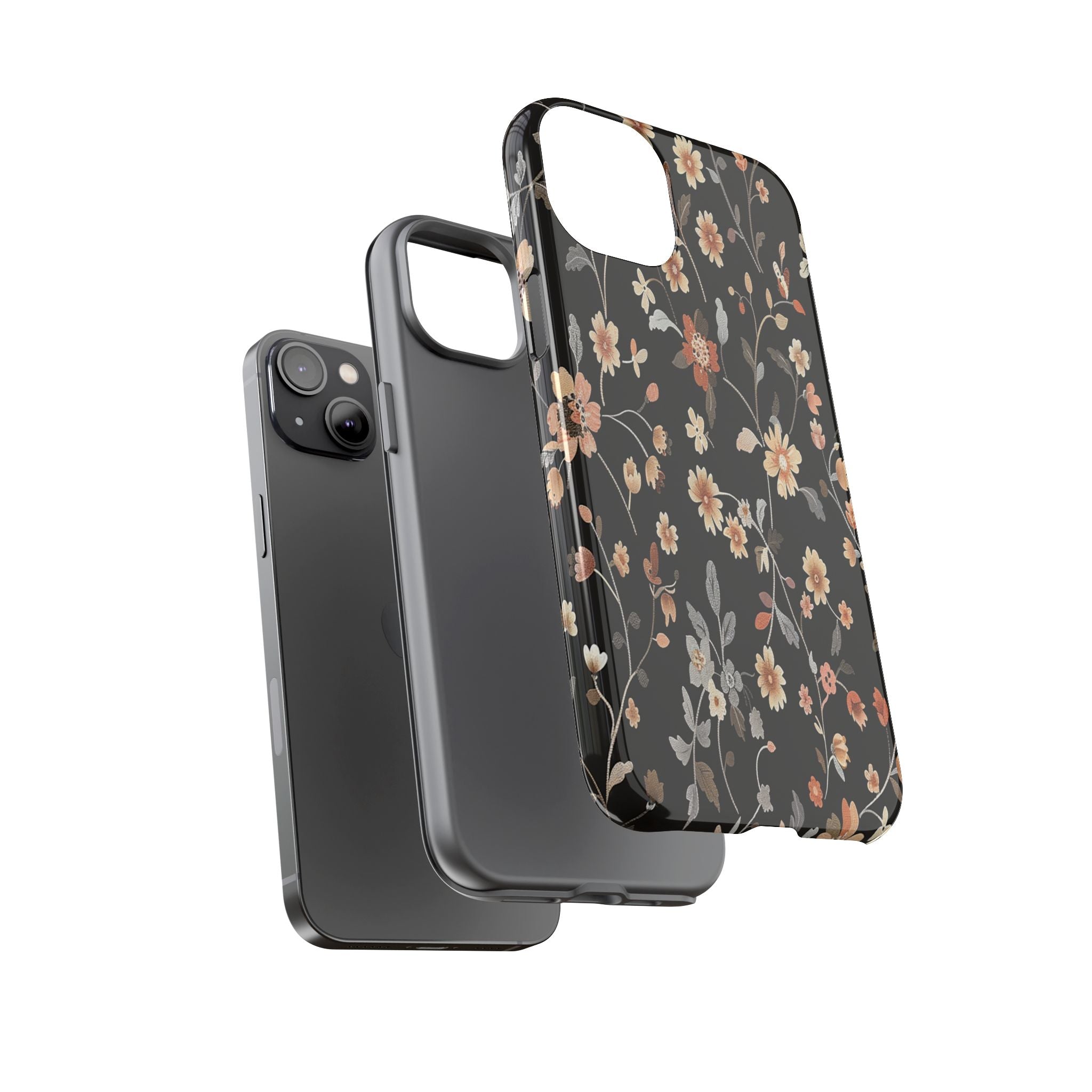 Floral Field on Black Case