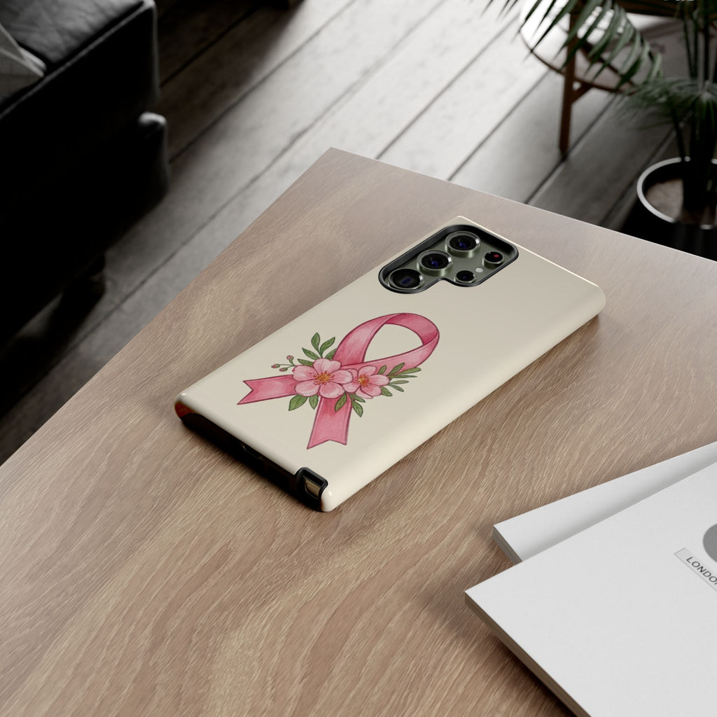 Floral Breast Cancer Awareness Case