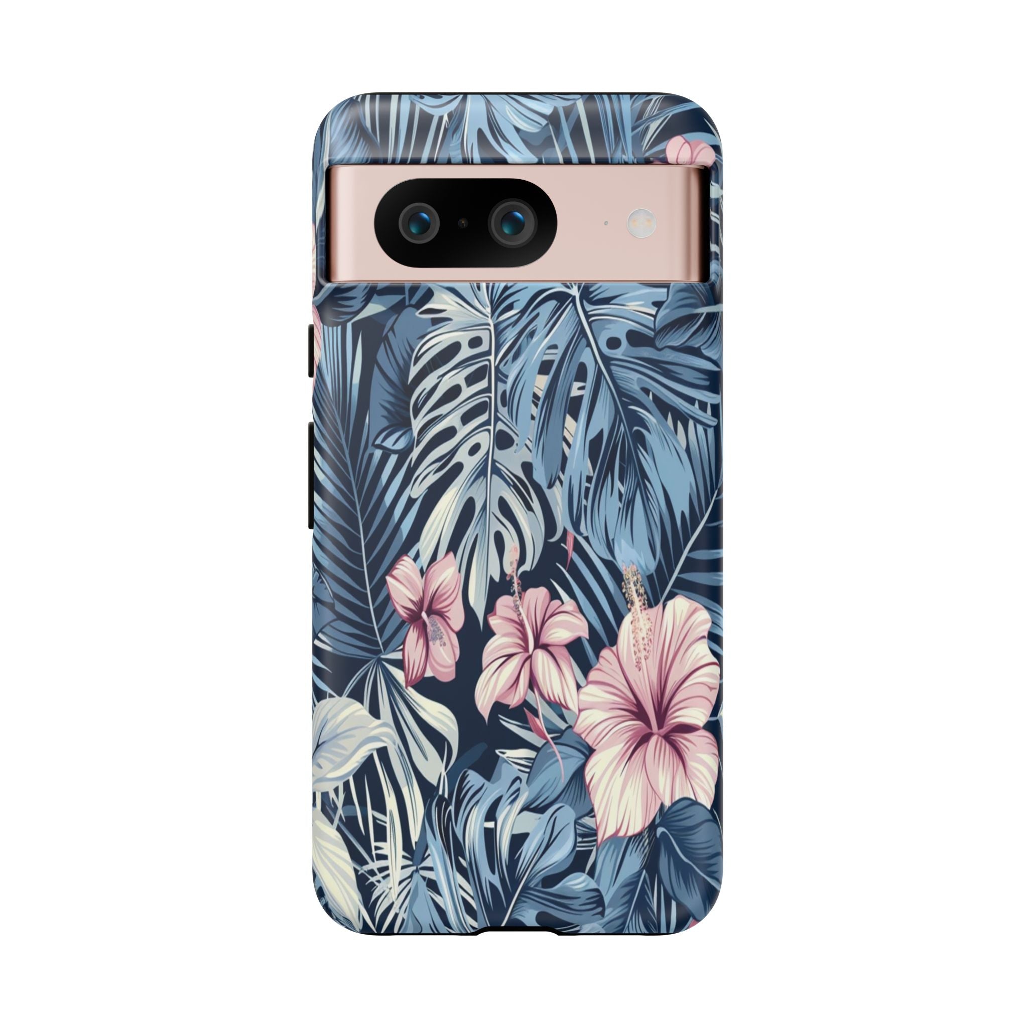 Tropical Hibiscus and Monstera Pattern