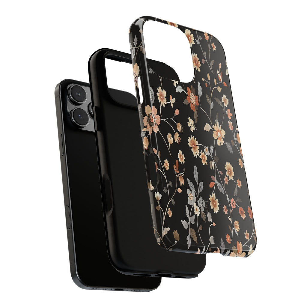 Floral Field on Black Case