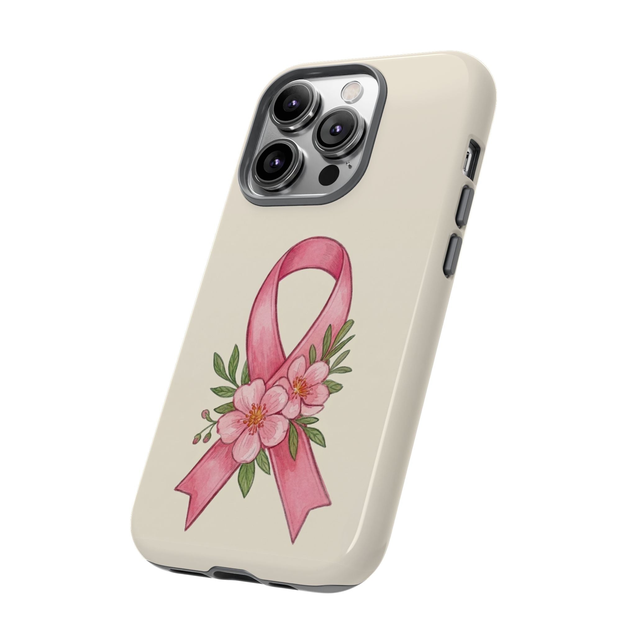 Floral Breast Cancer Awareness Case