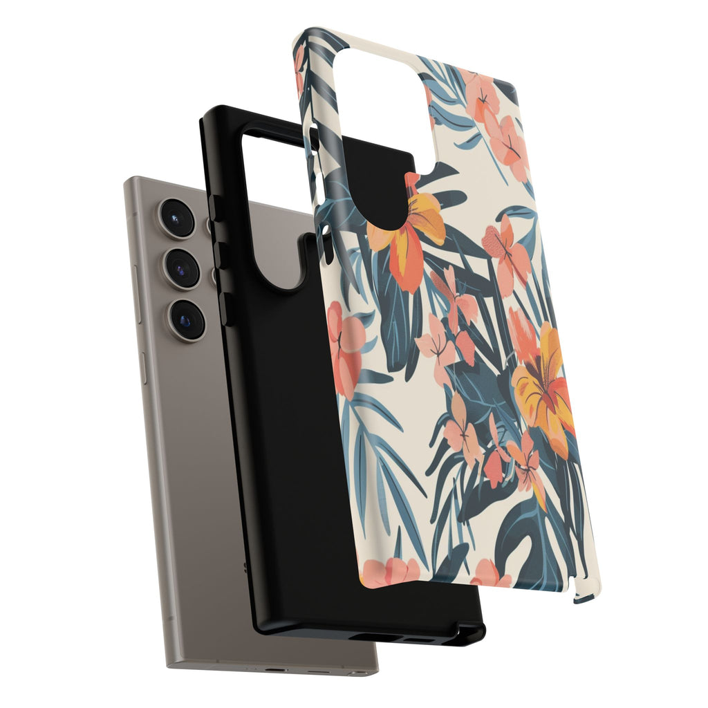 Tropical White and Blue Case