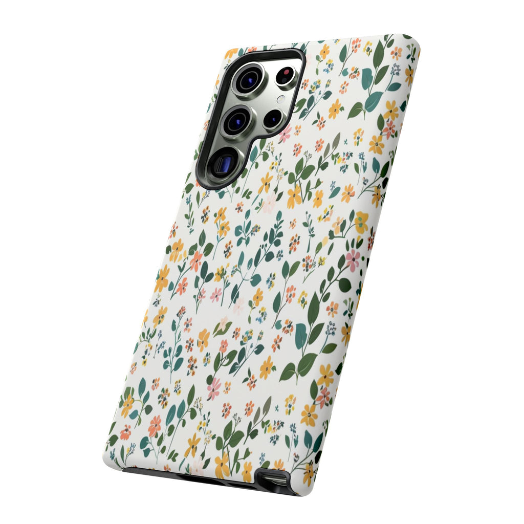 Pastel Leaves and Flowers Case